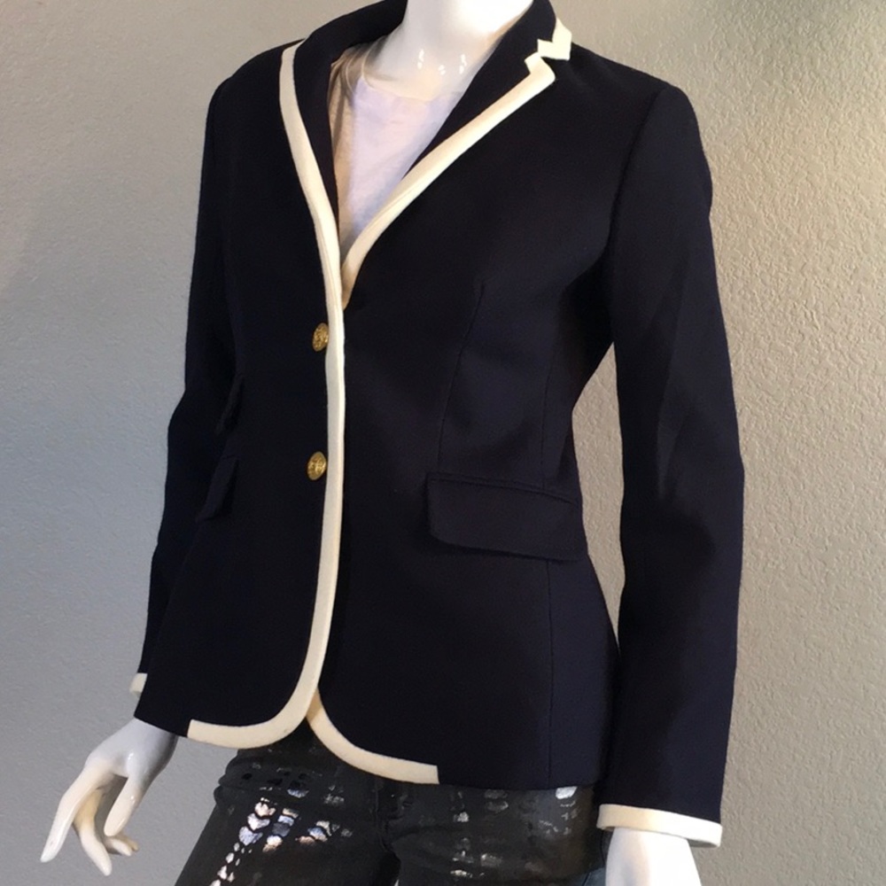 Wool Jcrew Two-Button Front Blazer - image 1